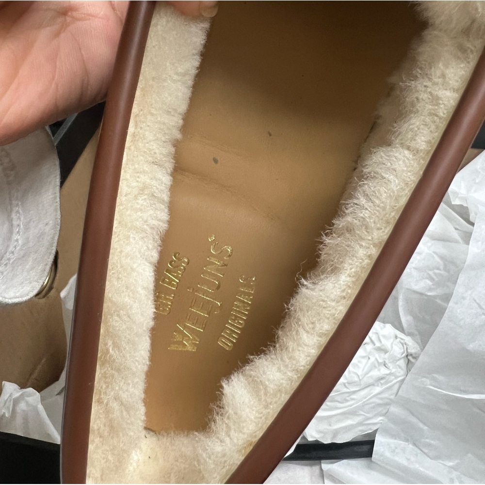 GH Bass Whitney Shearling Whiskey Loafer Flats Slip On Weejuns Various Sizes - Picture 10 of 13